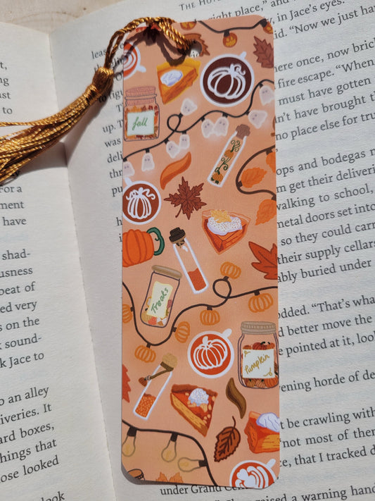 Pumpkin seasoning bookmark