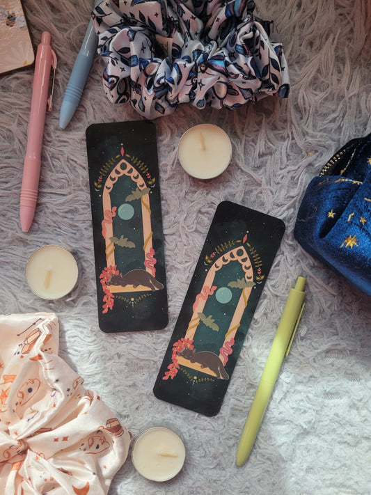 Bella moonlit window fantasy bookmark